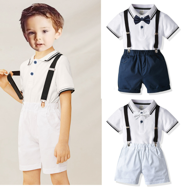 white polo with suspender