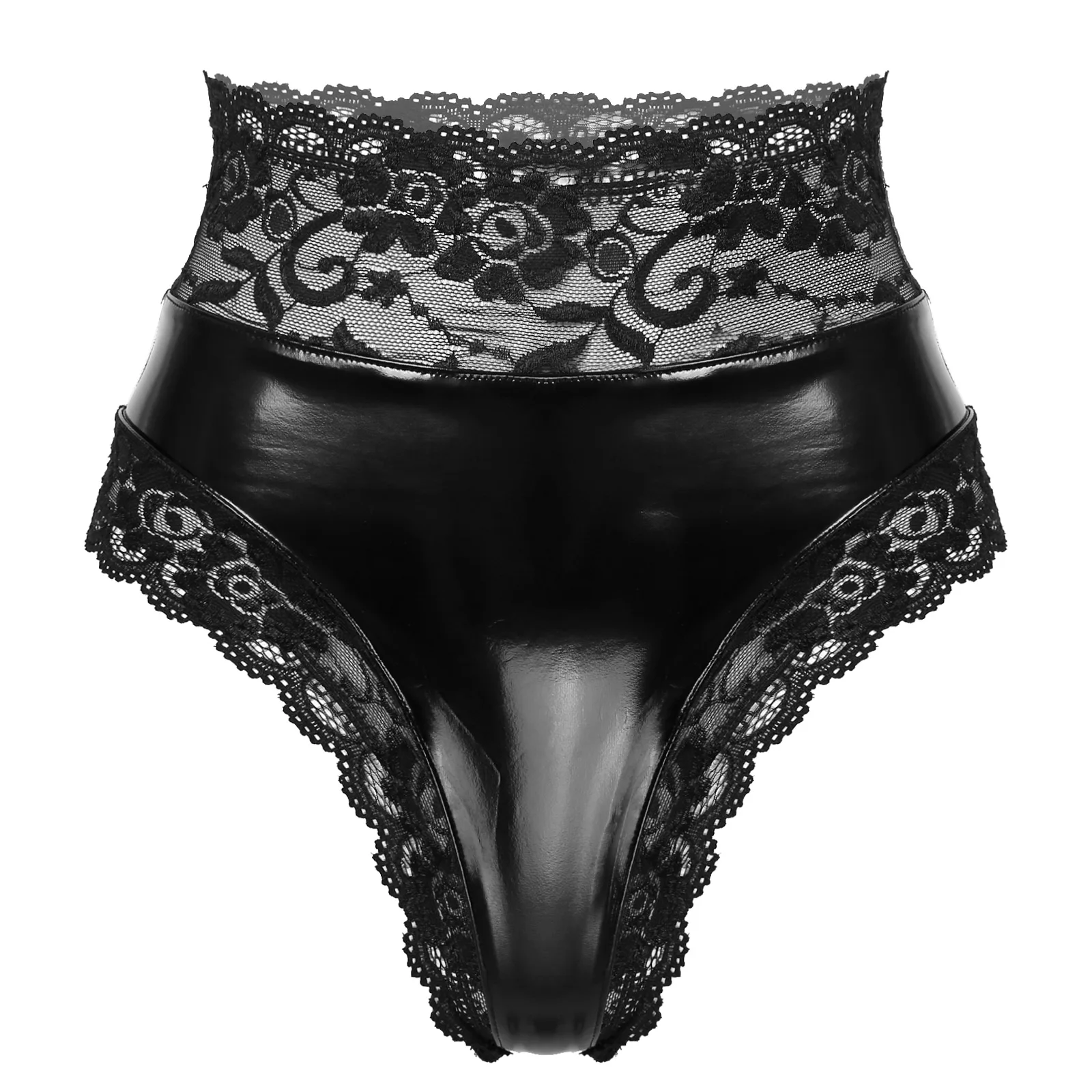 Womens Wetlook Underwear Lingerie Knickers Thongs G-string Panties Briefs Shorts 