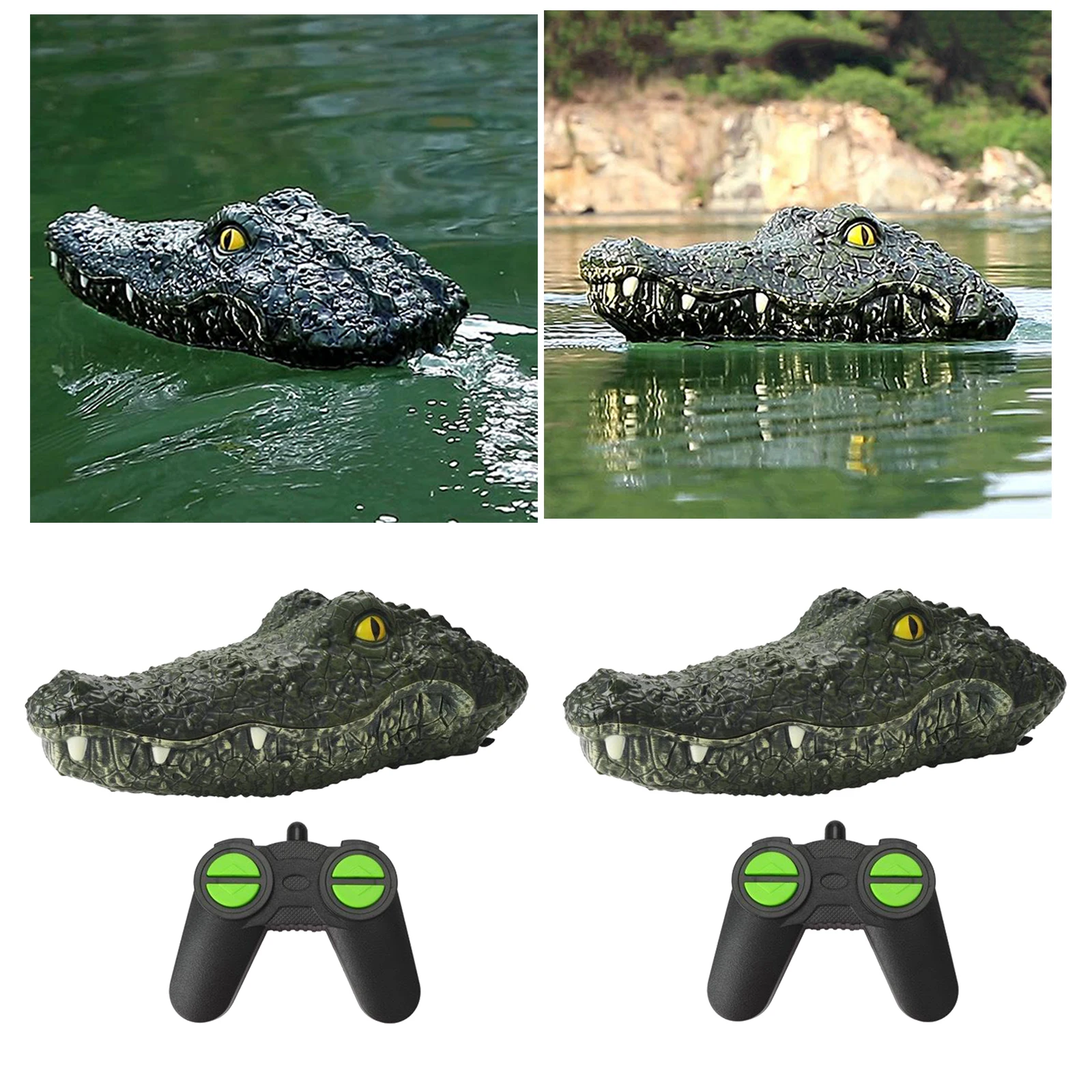 RC Boat Crocodile Head Remote Control Racing Boat Gator for Kids and Adults