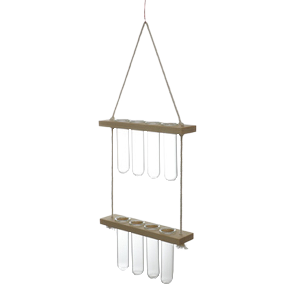 Hanging Hydroponic Plant Test Tube Indoor Glass Vase Terrarium Container