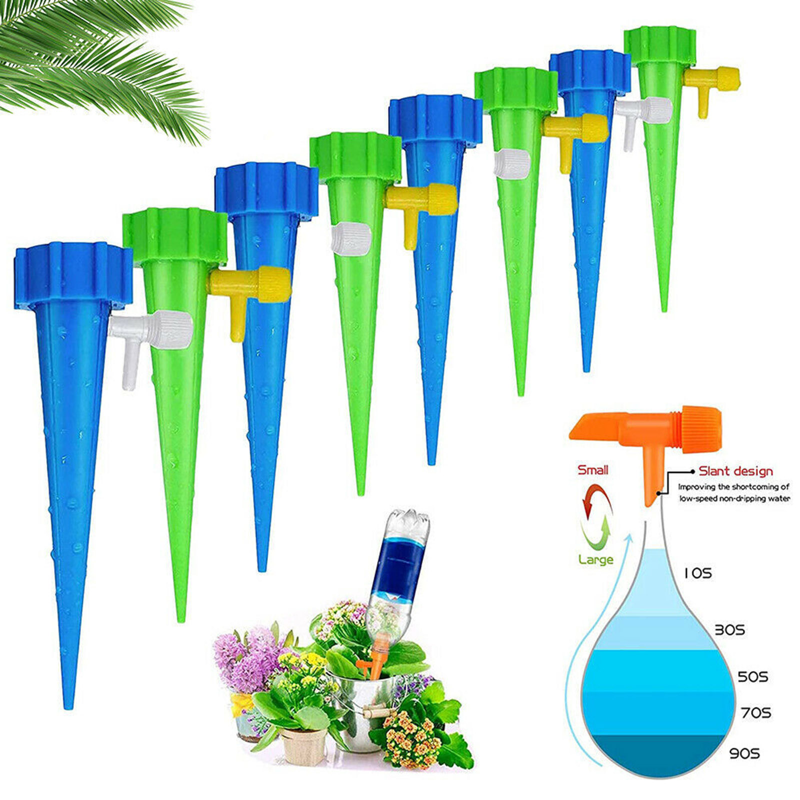 12pcs Drip Irrigation System Automatic Watering Spike for Plants Garden Watering System Indoor Outdoor Potted Plants