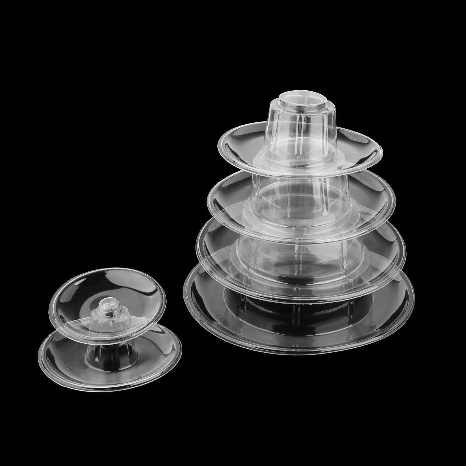 6-Tiers Round Macaron Stand Dessert Cupcake Display Holder Cake Tray Shelf Bakery Birthday Festival Event Banquet Party Decor