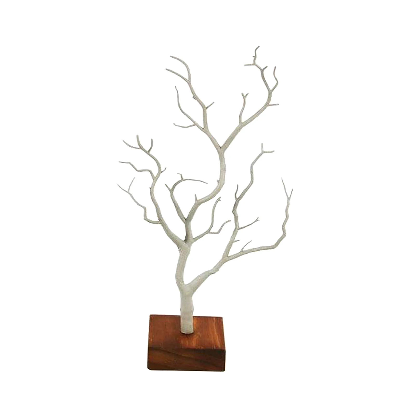 Jewelry Stand - Tree Jewelry Stand Display Rack Earring Necklace Ring Holder Organizer Color: White
