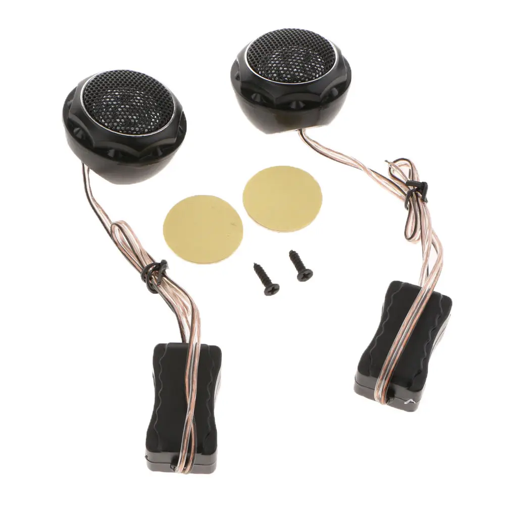 2x Premium Component Speaker System Titanium Dome Car Tweeters