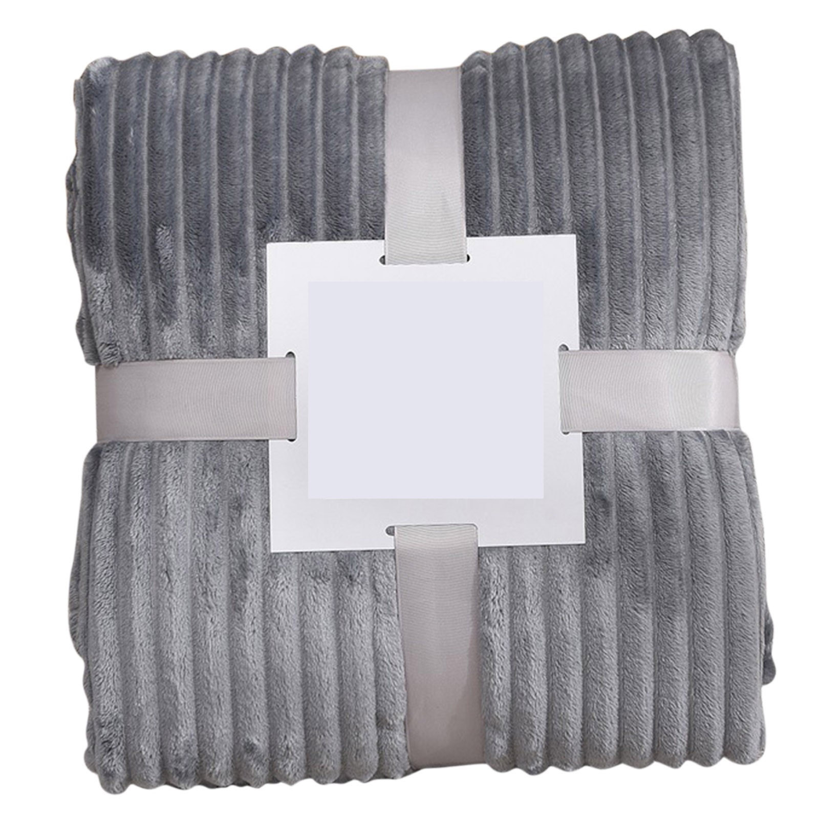 Title 7, Solide gestreifte Decke, Flanell-Fleece, weich,...