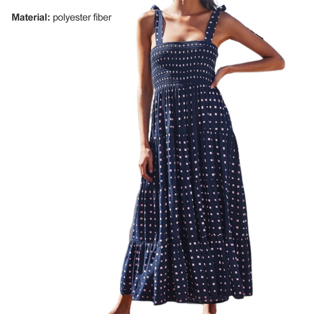 Elegante vestido boêmio midi de cintura apertada