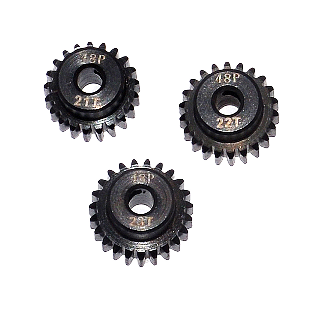 48DP 21T-23T Pinion 3.175mm Motor Gear Set for 1/10 RC Car DIY Accessories