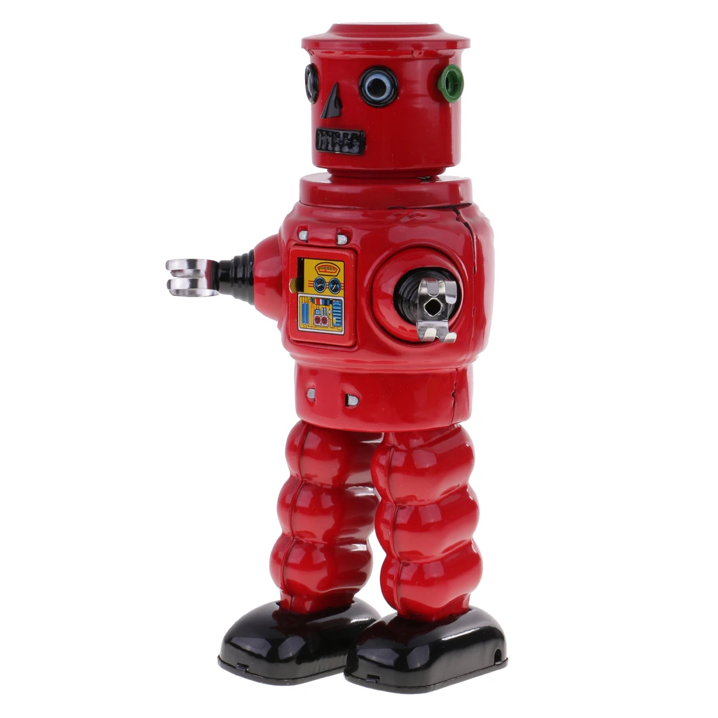Wind up Robot Classic Collectible Tin Toy Tinplate 23cm 