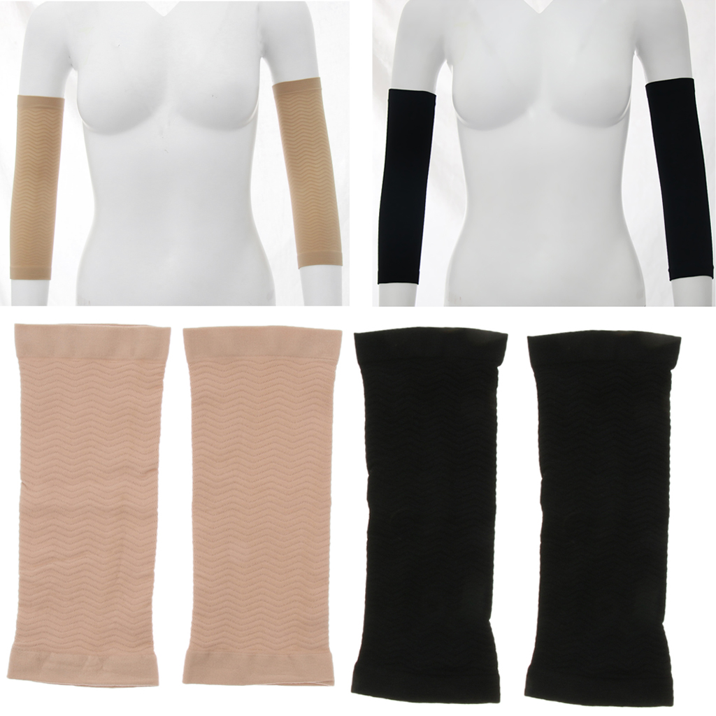 2 Pairs of Arm Shaper Sleeves for Fat Loss, Upper Arm Wrap Bands - Fat Buster