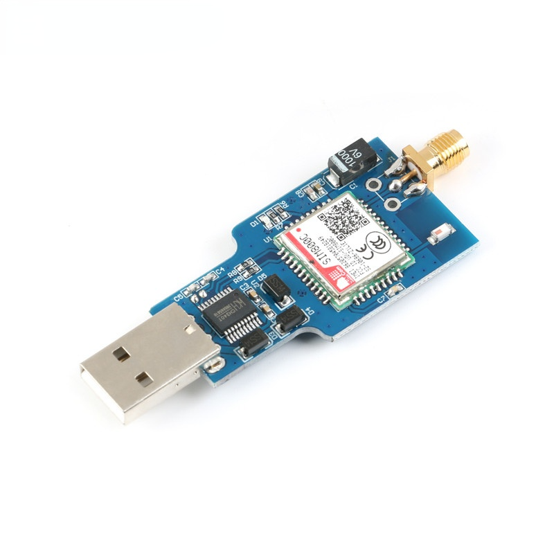 USB to GSM Module Quad-band GSM GPRS SIM800C Module for Bluetooth-compatible SMS Messaging With Antenna