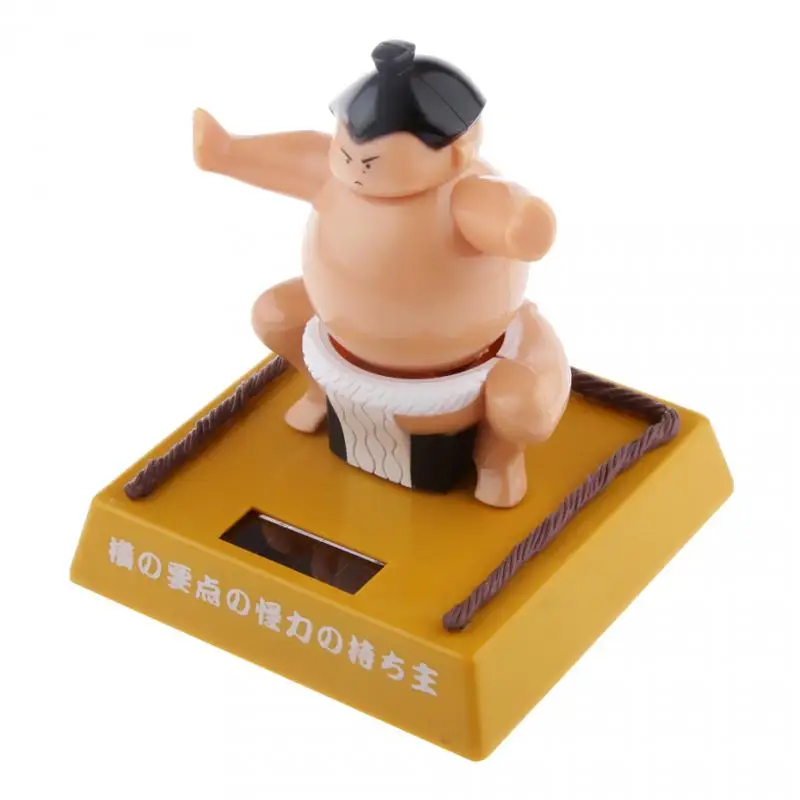 Solar Power Bobblehead Toy Figure  Japanese Sumo Wrestler