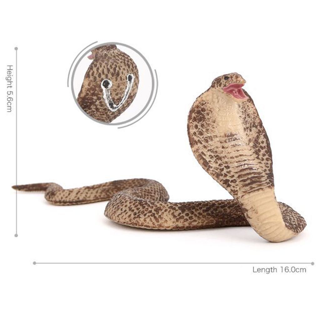 Plastic 12x Wildlife Snake Figurine Model Toys, Animal Figure Educational Toys for Kids Gift
