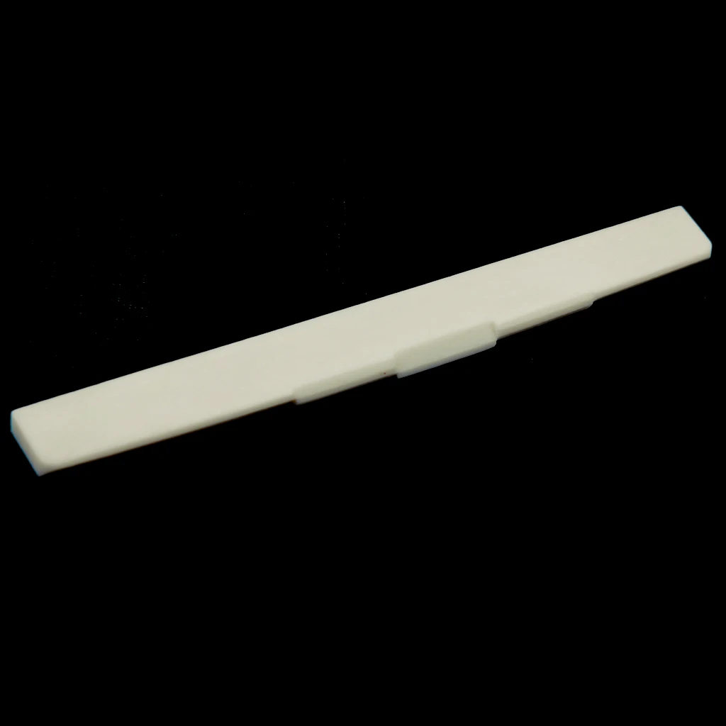 Tooyful 80mm New 1Pcs Guitar Accessory Buffalo Bone Saddle for 6 String Classical Replacement Acoustic Guitar Parts