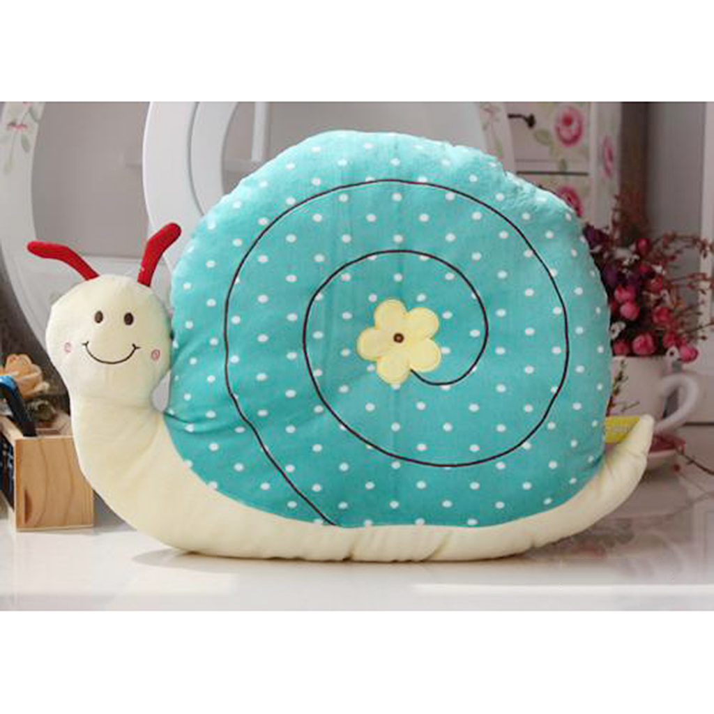 Cartoon Snail Shape Plush Throw Pillow Seat Cushion Home Bar Cafe Bookshop Decor