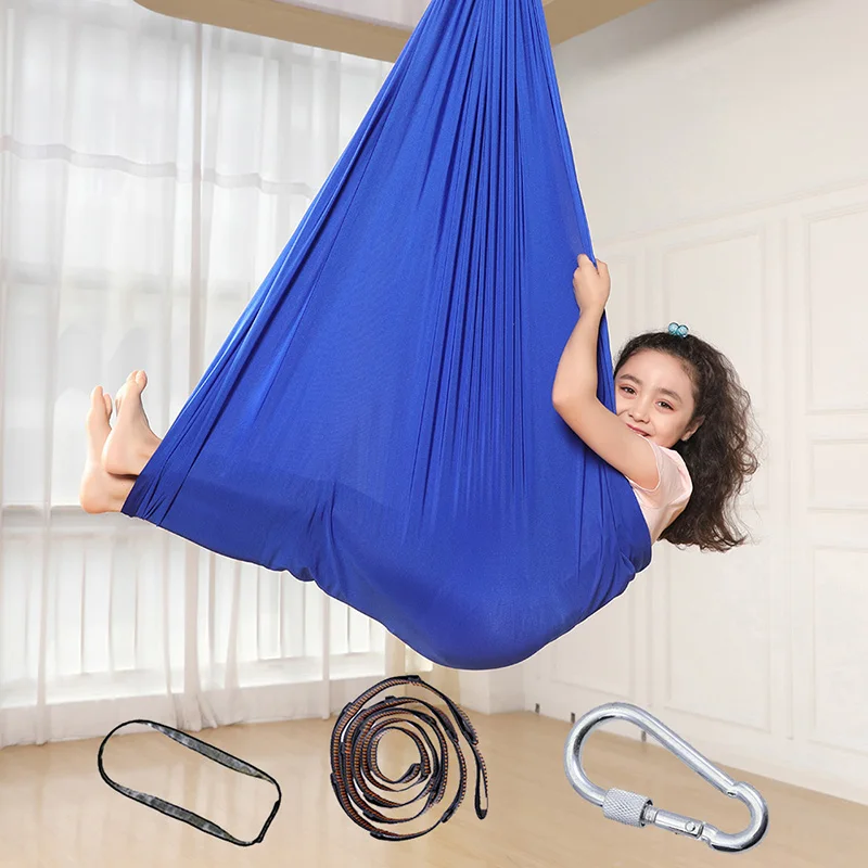 Snuggle Swing for Kid with Special Needs Adjustable Elastic Cuddle up Hammock Chairtoy for Indoor Yoga Hardware Included CLH@8