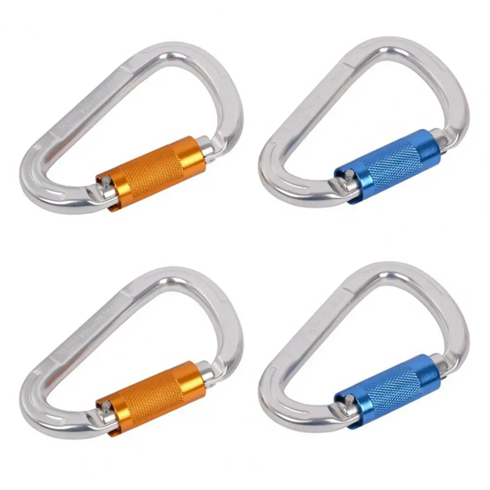 Rock Climbing Auto Locking Clip Duty Carabiner for Rappelling Rescue 25KN Heavy 