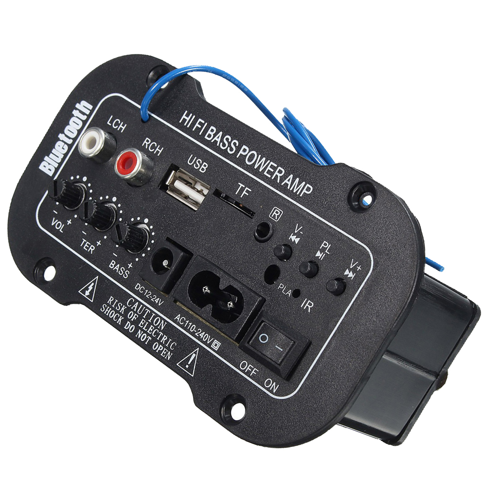 5 Inch 220V Bluetooth Amplifier Bass Power AMP Handsfree USB TF AUX