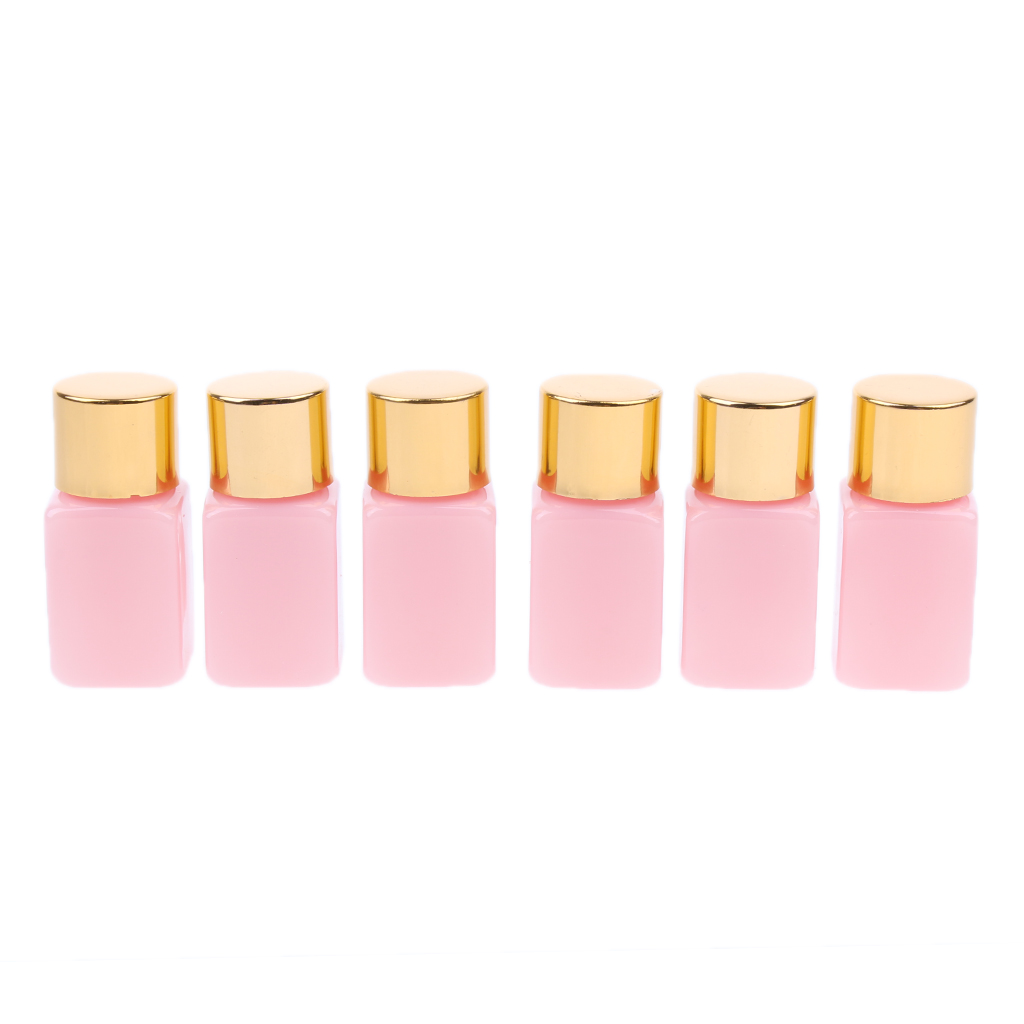 6   Pcs   10ml   Empty   Plastic   Screw   Cap   Bottles   Sample   Vials   for