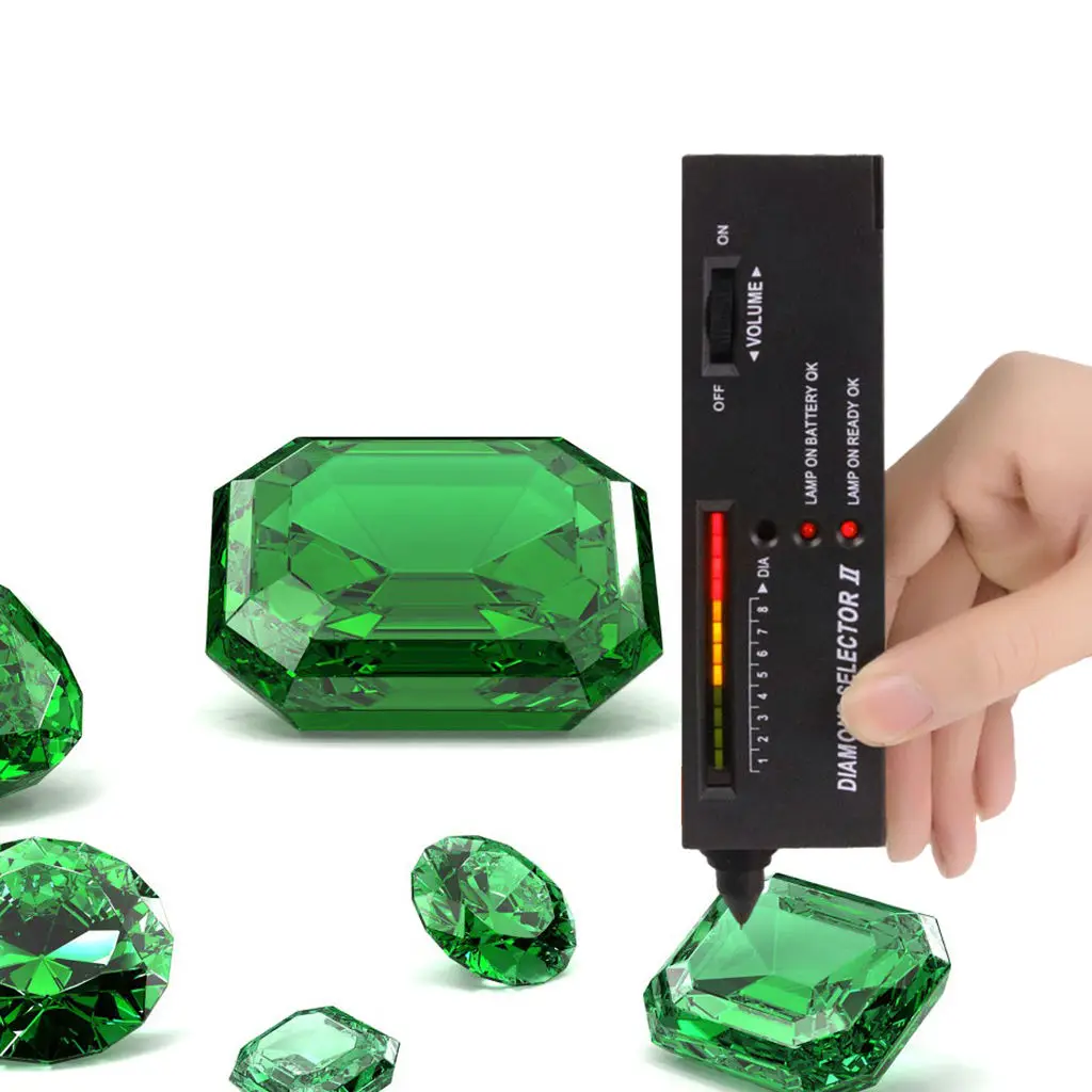 Portable Professional Diamond Tester Pen Upgraded Gems Diamond Selector II LED Indicator Accurate Tool for Jewelry Novice Expert