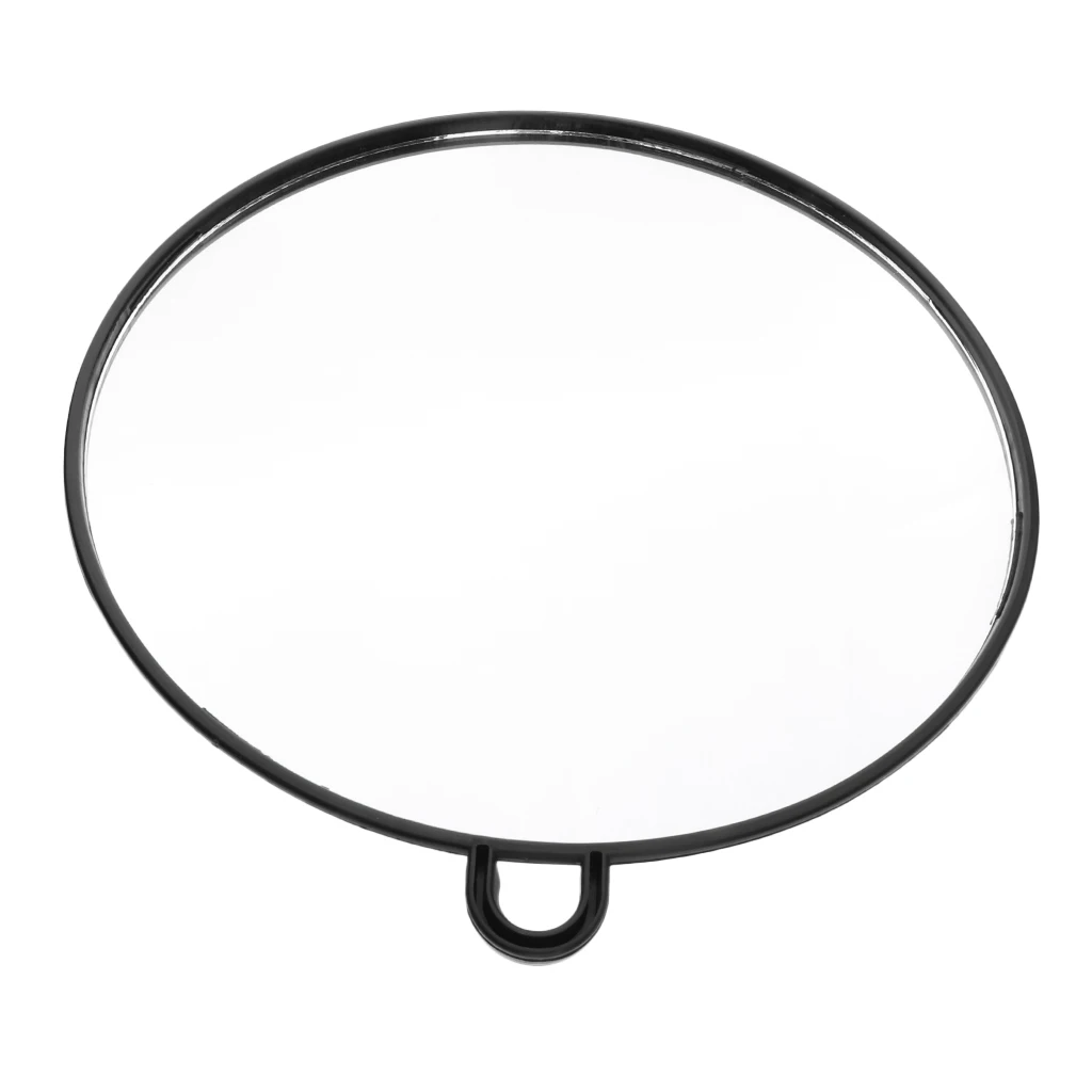 Black Round Compact Mirror, Handheld Travel Mirror, Perfect for Purse, Pocket