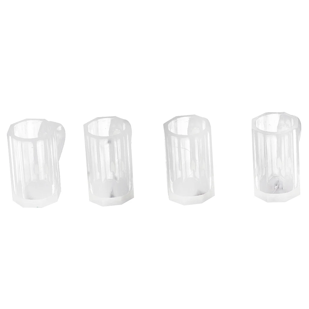 4pcs 1/12 Dollhouse Mini Wine Glass Mug Plastic Dollhouse Accessory