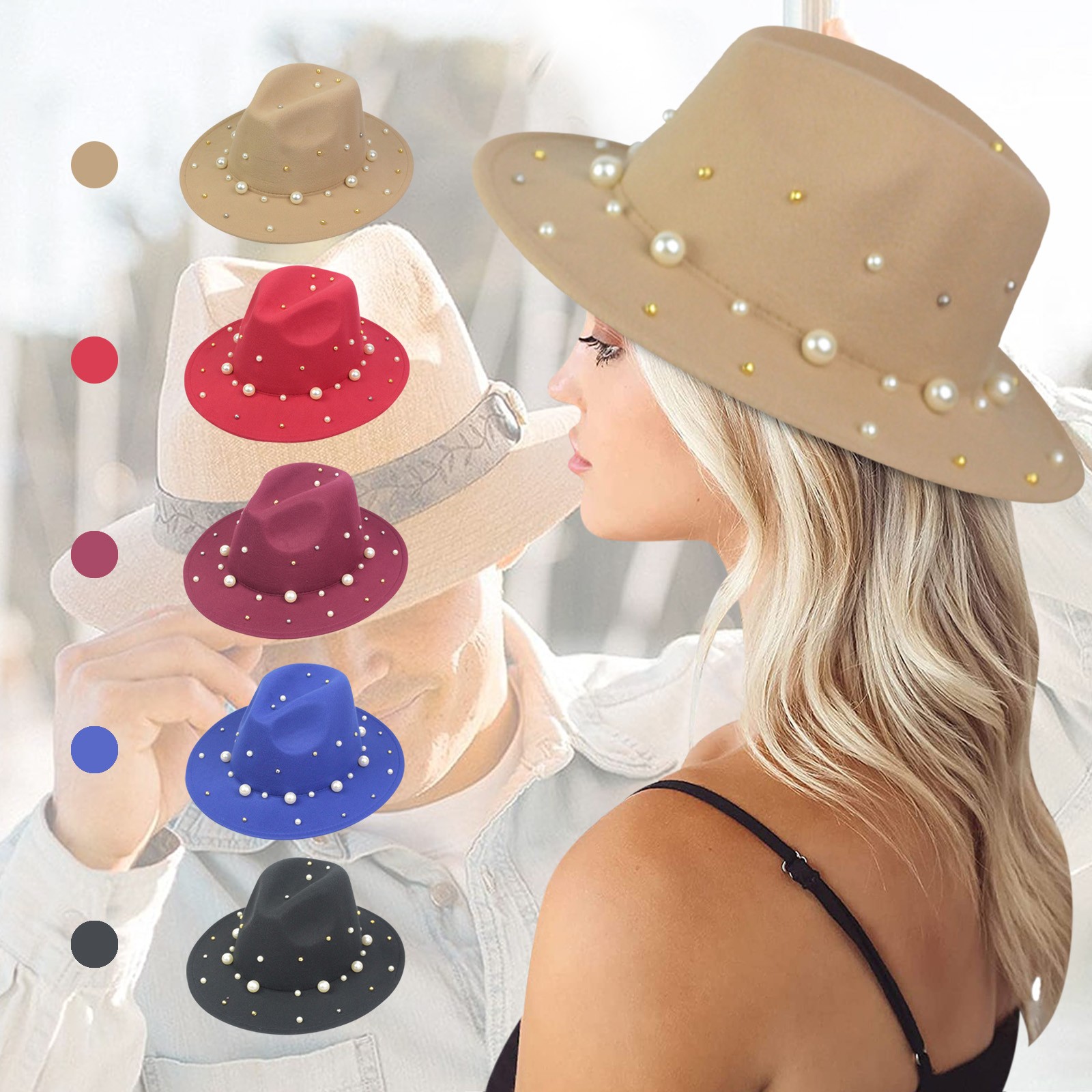Ladies Fashion Fedora Hat Hat With 