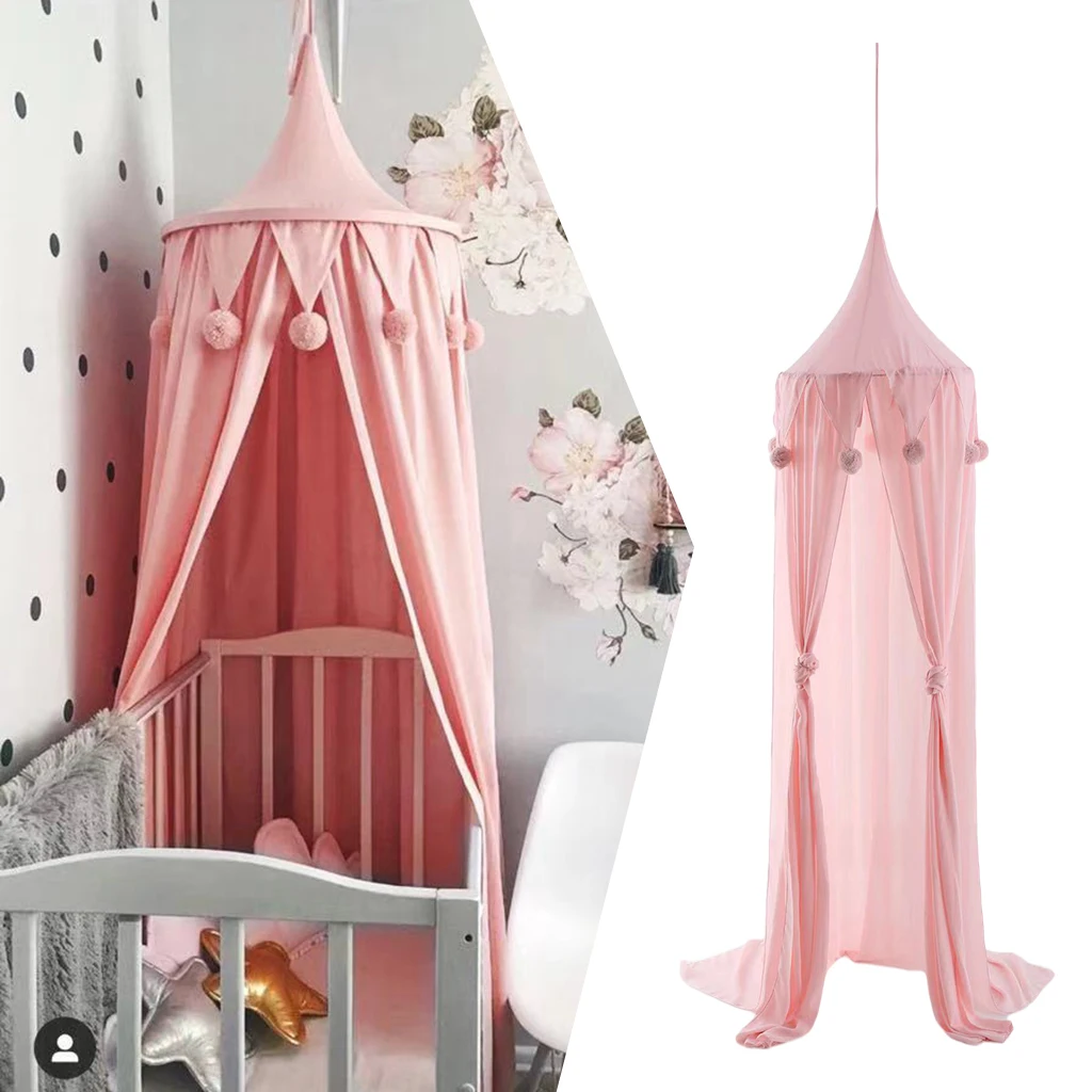Crib Dome Mosquito Net For Baby Child Bed Home Bedding Canopy Netting Tent Kids Nursery Play Room Christmas Decor Round Dome