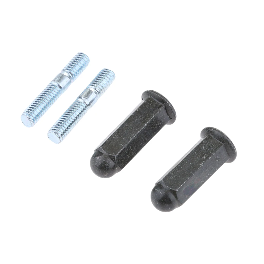 2 Set Scooter Muffler Exhaust Motorcycle Scooter Exhaust Manifold Studs Bolts M6