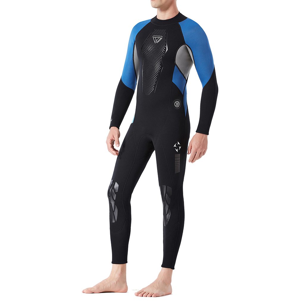 Full Body Wetsuit for Men - Diving, Snorkeling, Swimming, Kayaking, Canoeing Swimsuit - Multiple Sizes