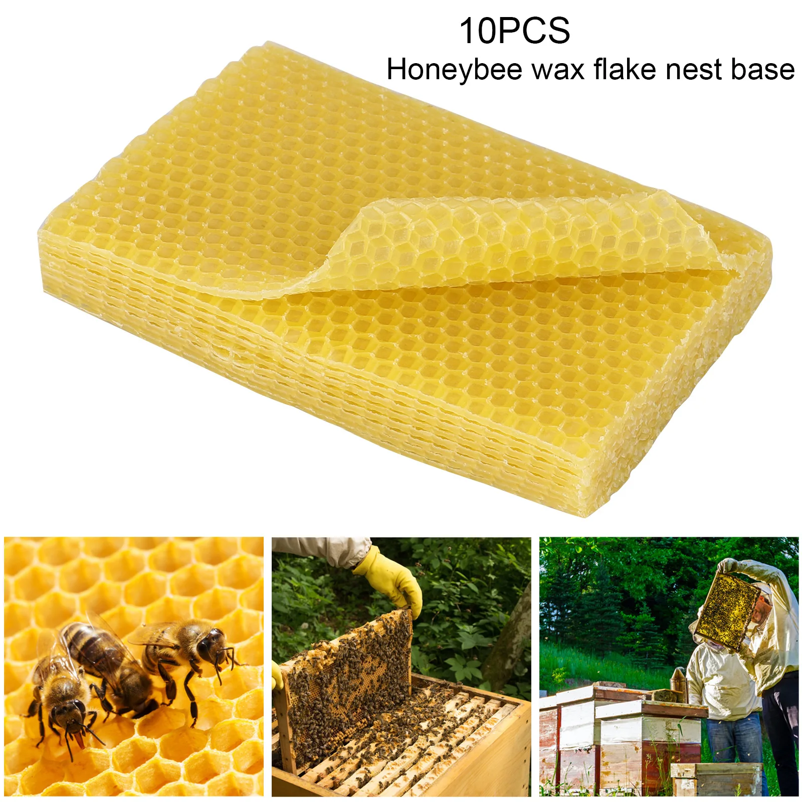 2PCS Beeswax Sheet Texture Beekeeping Tool Beehive Honeycomb Beeswax Press Sheet 