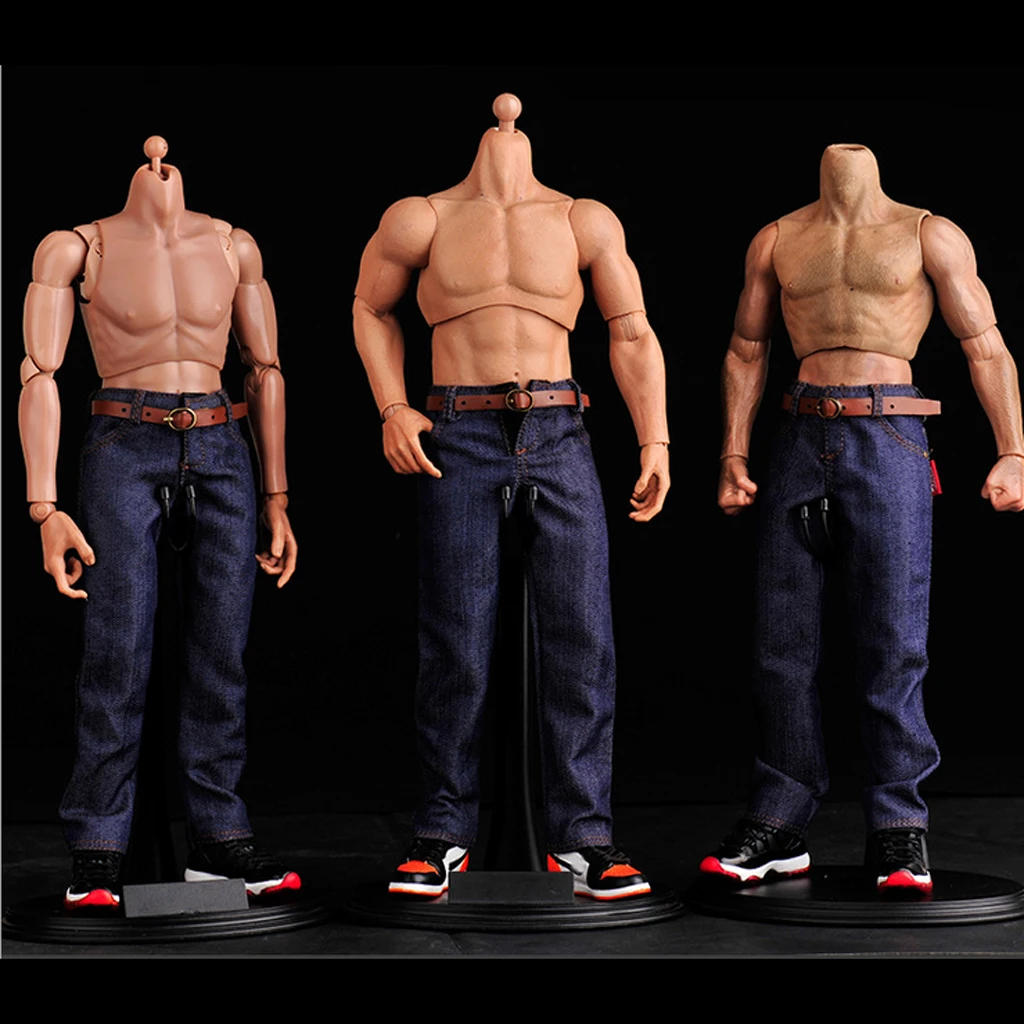 1/6 Poloneck T-Shirt Top and Jeans Pants for 12'' Side Show Enterbay Figures 