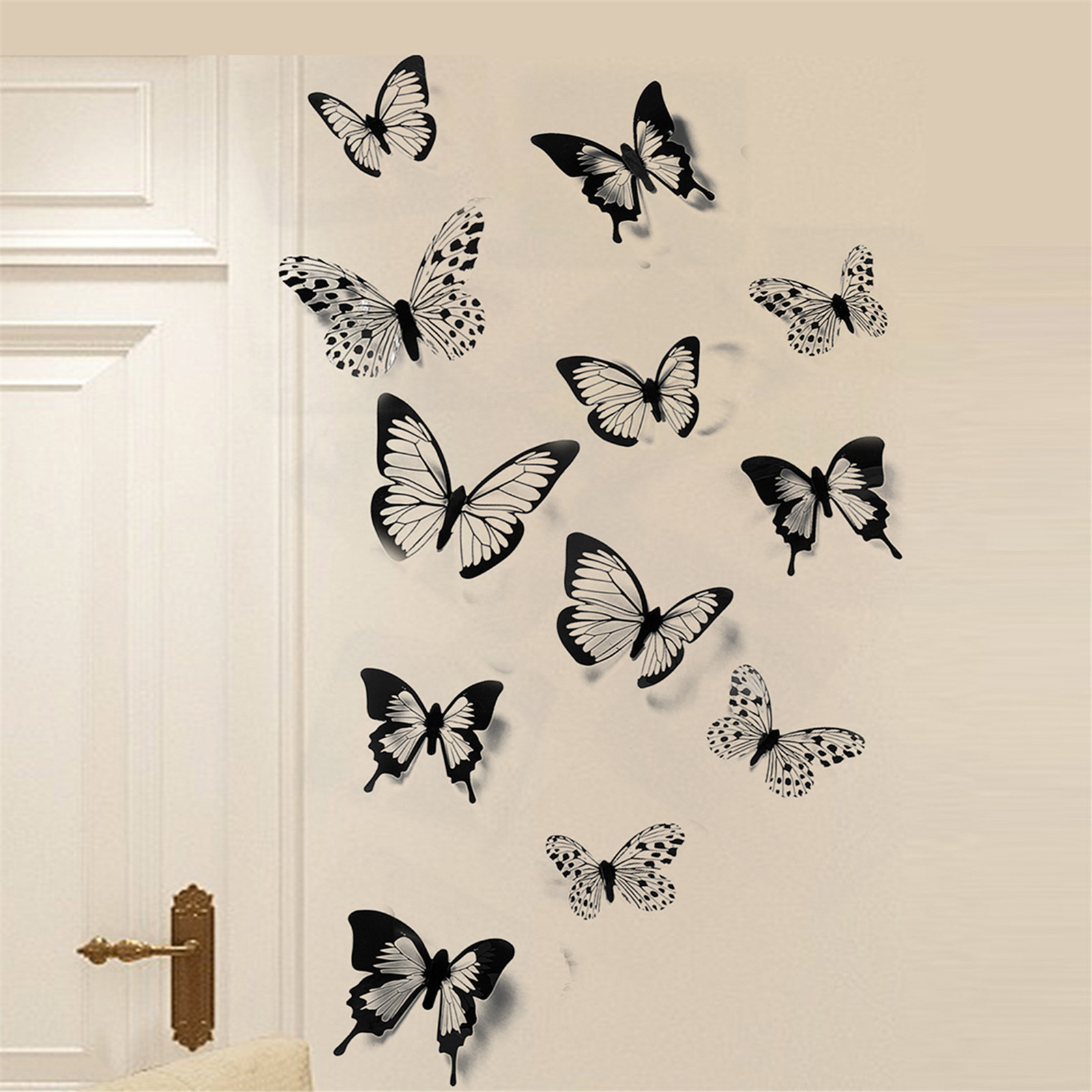 black strip wall stickers