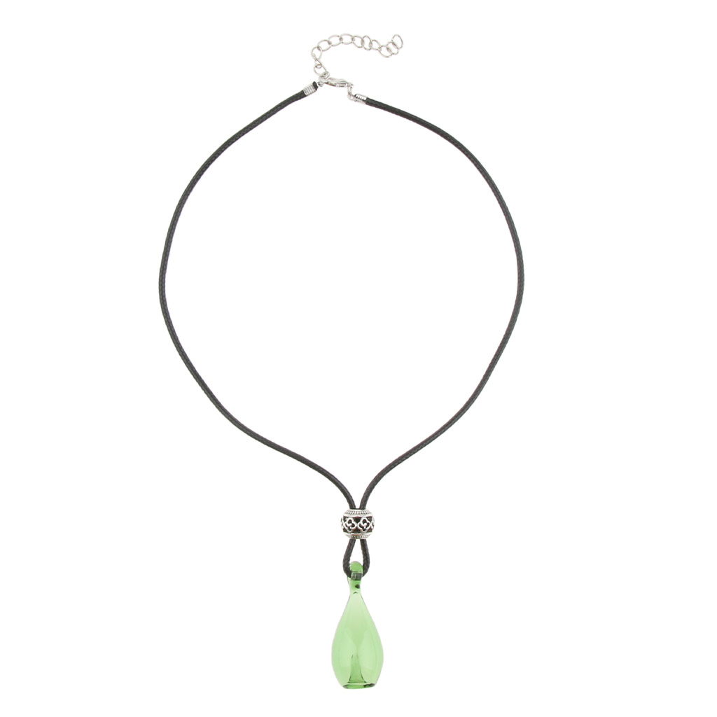 Small Essential Oil Diffuser Bottle Glass Pendant Vial Necklace for Sweaters