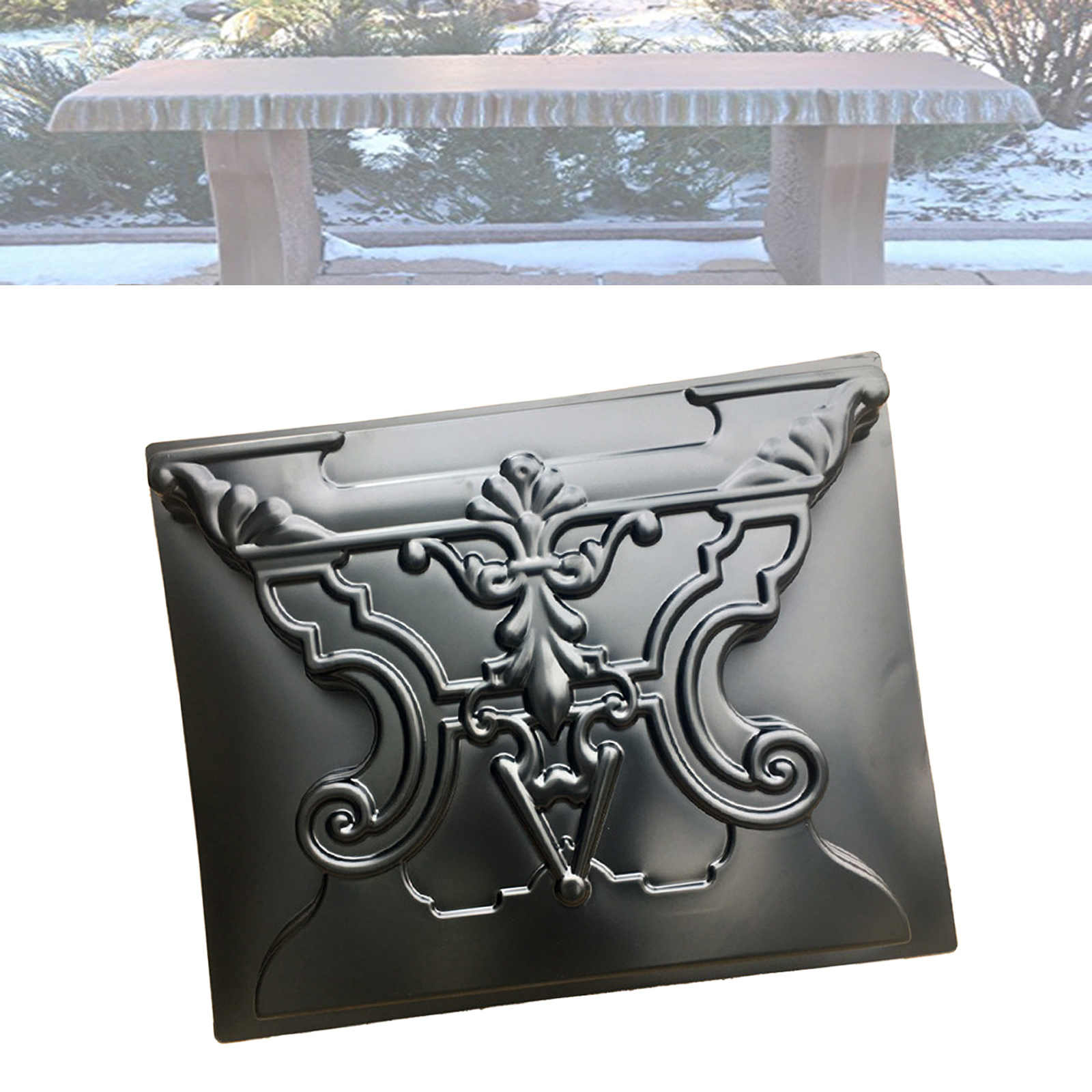 Garden Bench Leg Mold Path Maker Mold Plastic Outdoor Driveway Ornaments