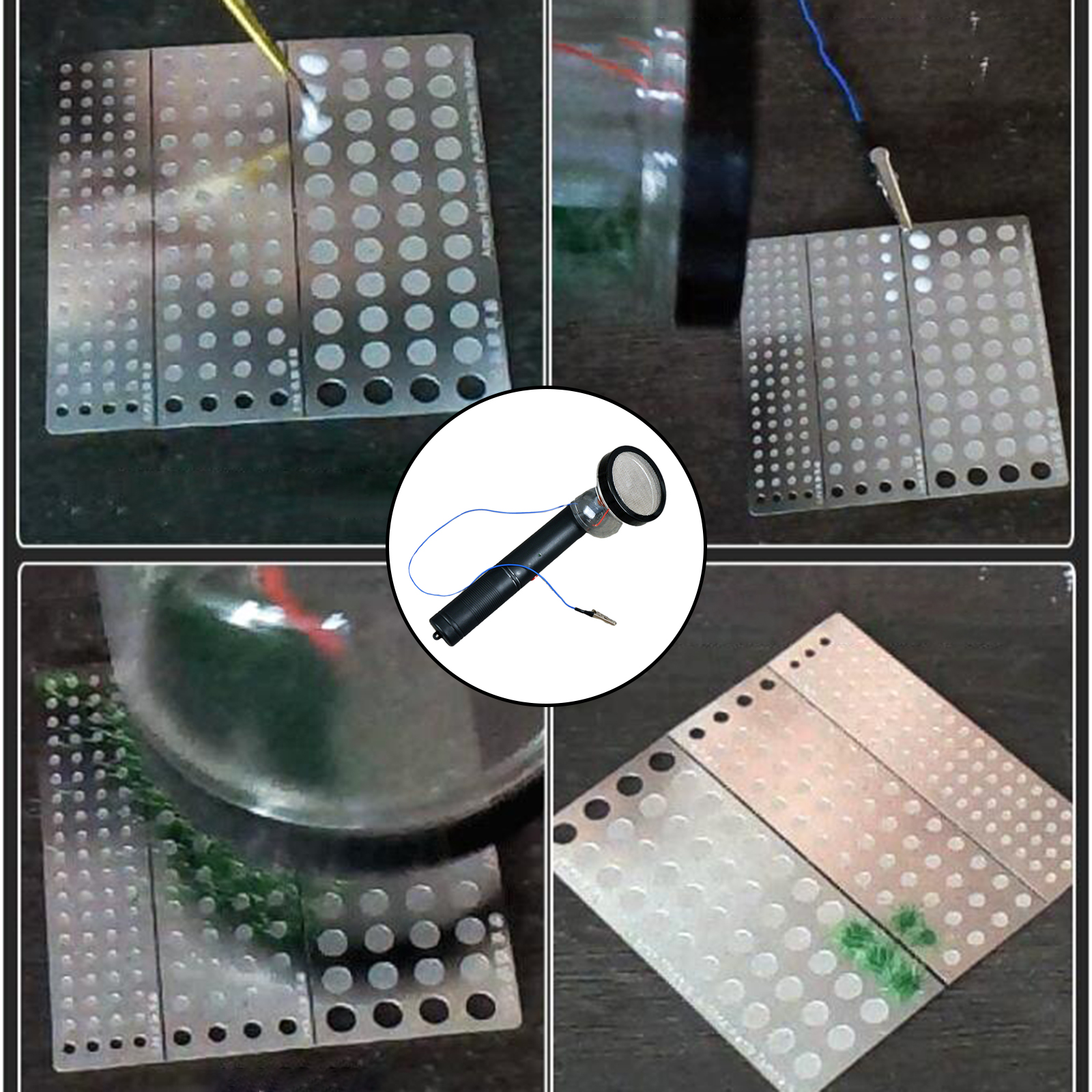 Mini Flocking Machine Static Grass Applicator Battery Powered Antiskid Handle Sandbox Model Supplies Kit