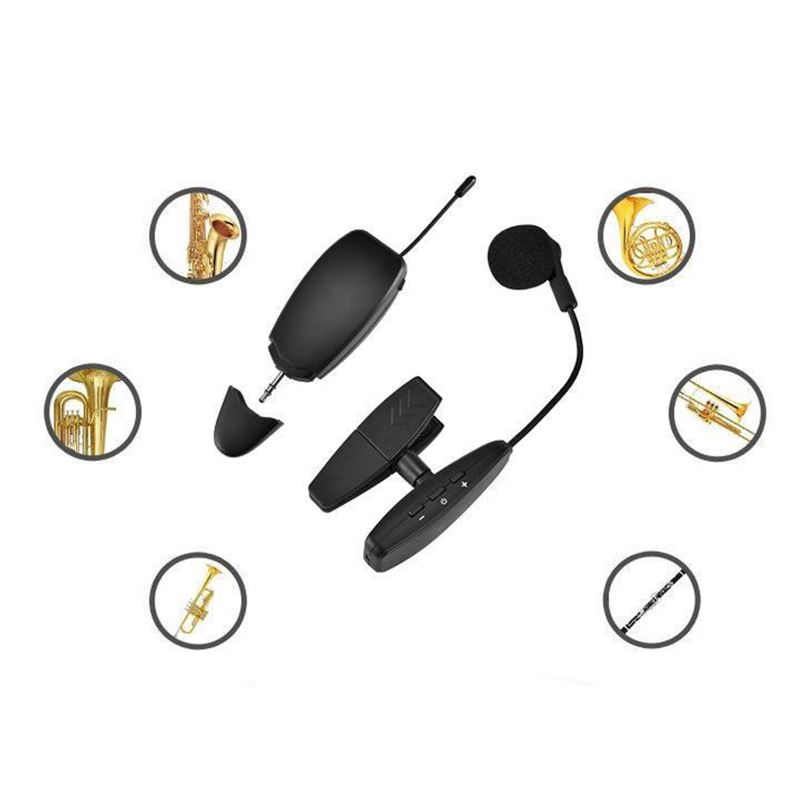 Wireless Microphones System Wireless Microphone Mics Transmitter and Receiver