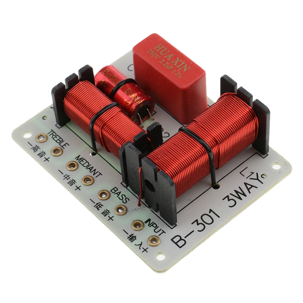 B-301 180W Speaker Audio Frequency Divider 3 Way Crossover Filters Board