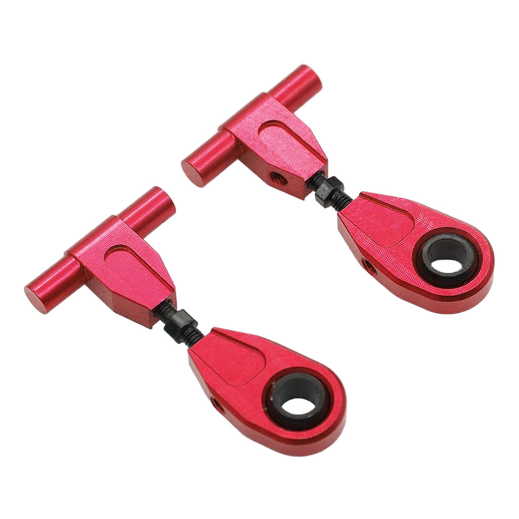 2 Pieces Aluminum Alloy A-Arms Upgrade Adjustable 1:10 Scale for Tamiya TT02 RC Car Accessories Parts Replacement DIY