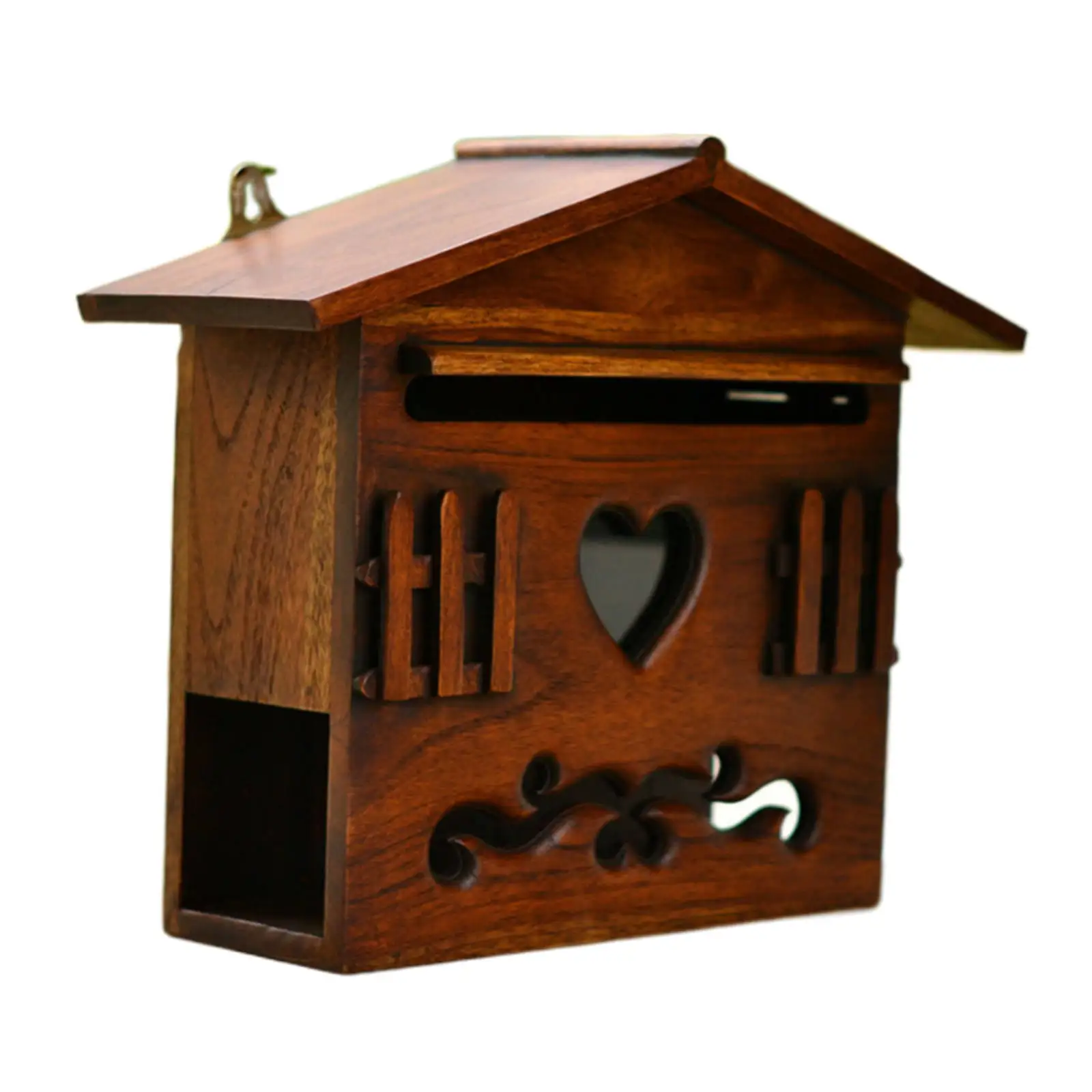 Locking Mailbox Rural Holds Documents Bills Letters Keys Mail Organizer for Home Office Hallway
