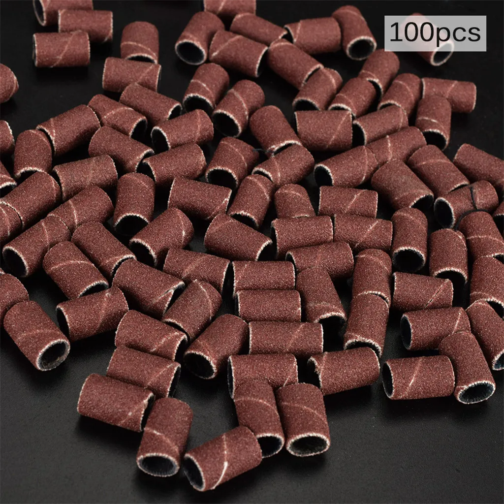 100PCS Refills Sanding Bands for Nail Art Drill Manicure Pedicure Machine