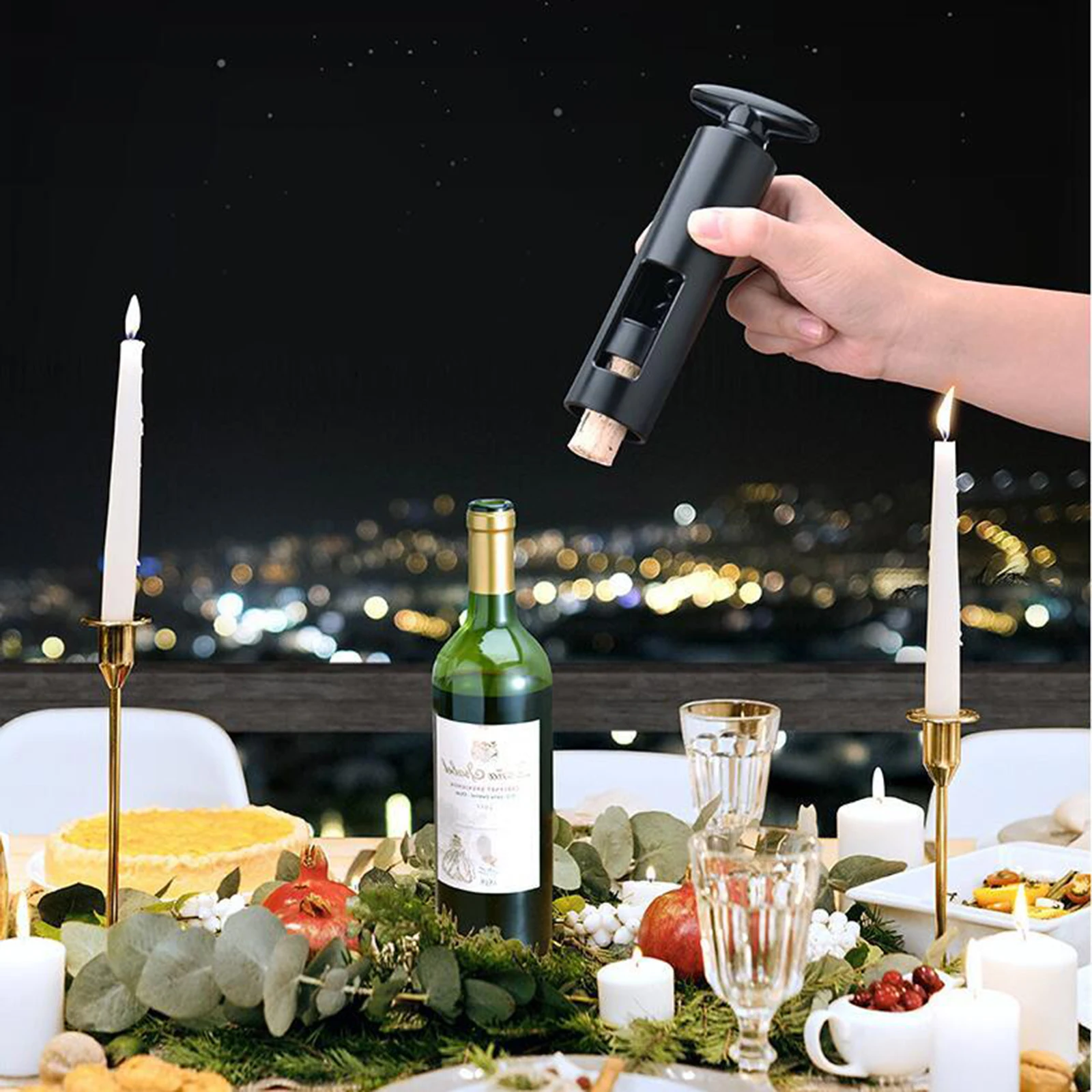 Corked Wine Opener Tool Manual Wine Bottle Corkscrew Cork Screw Out Tool for