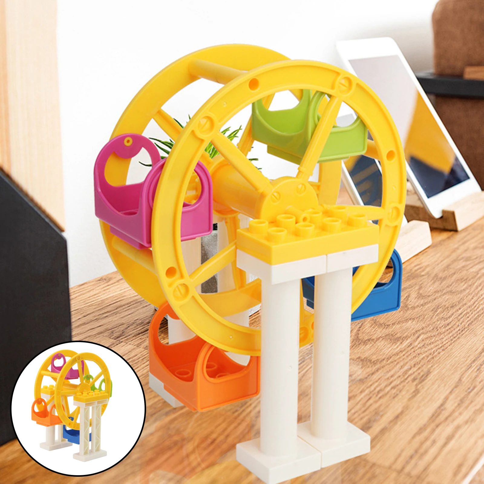Building Blocks Kids Building Toys Early Learning Toy Amusement Park Accessory Collection Gifts for Boys Girls