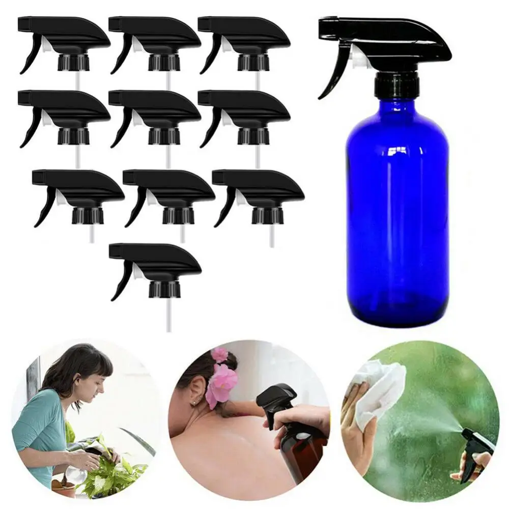 10Pcs Mist Spray Nozzle Replacement Sprayer Head Top for 28/410 Bottle Plant Watering Flowers Home Garden Supplies BPA Free