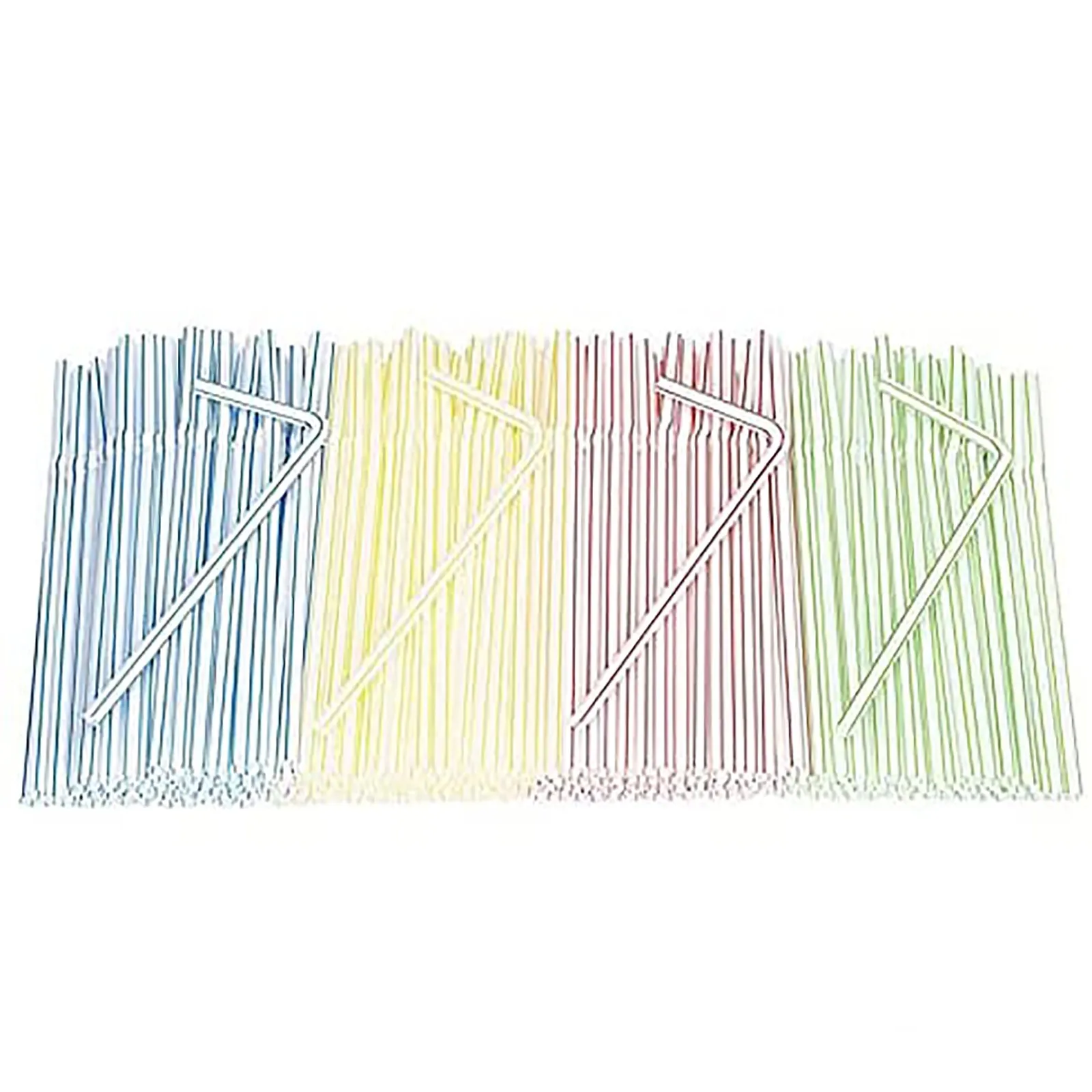 Details about   200/400 pcs Plastic Drinking Straws 8 Inches Long Multi-Colored Striped Bedable 