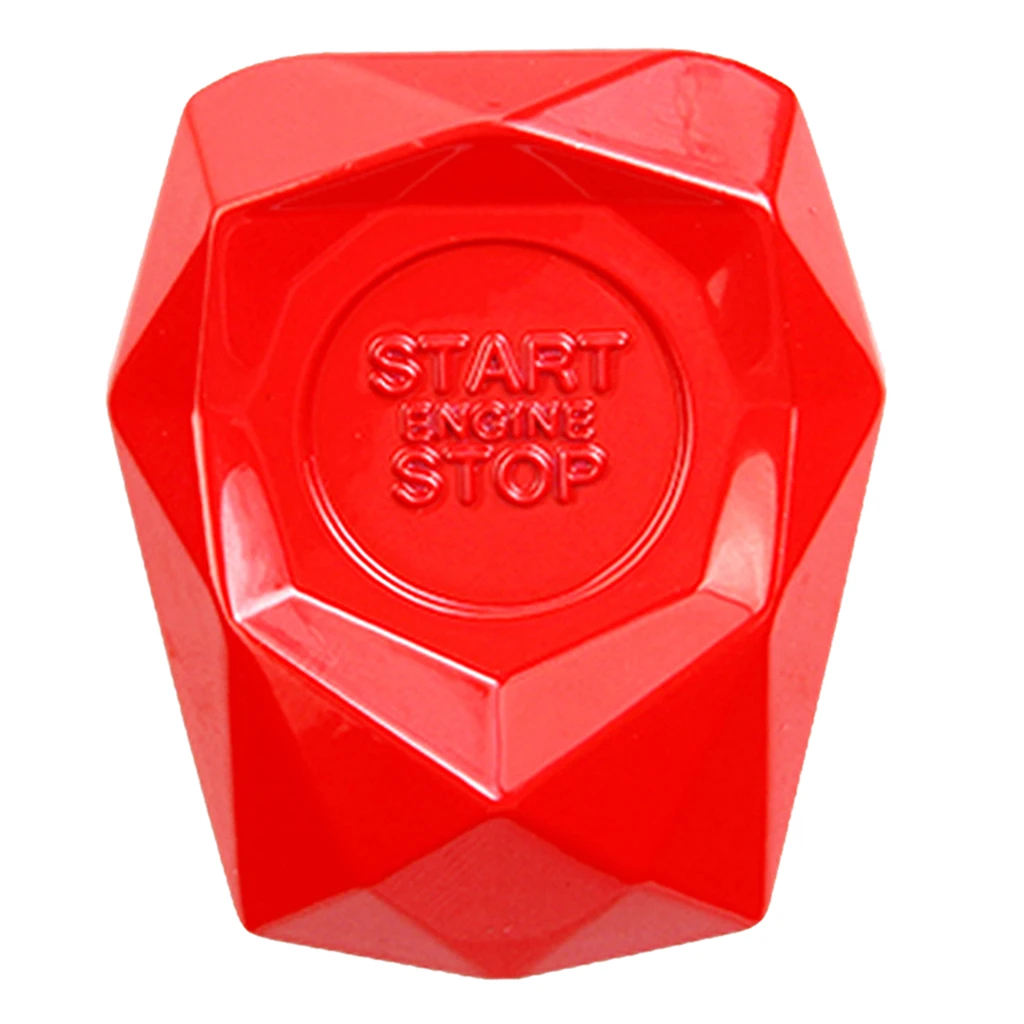 Red Car Engine Push Button Protection Cover Decor Car Ignition Switch Cover