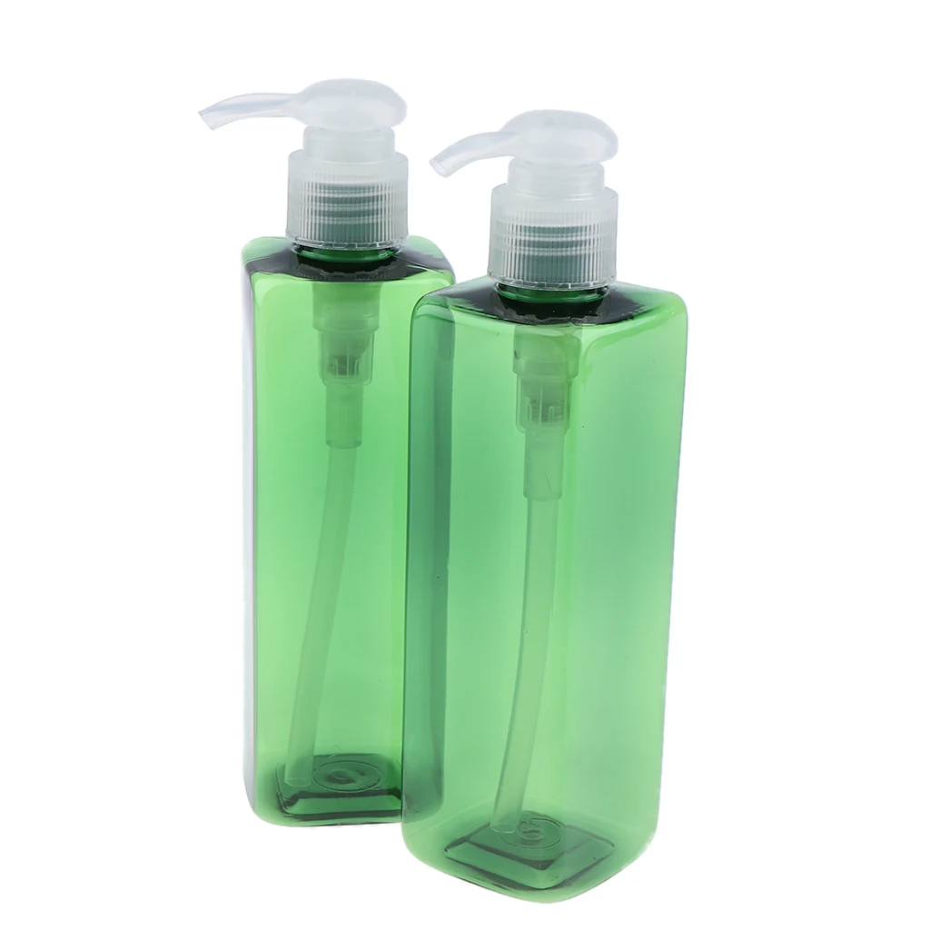 2x 250ml BPA-Free Containers for Shampoo, Lotions, Liquid Body Soap, Creams, Aromatherapy