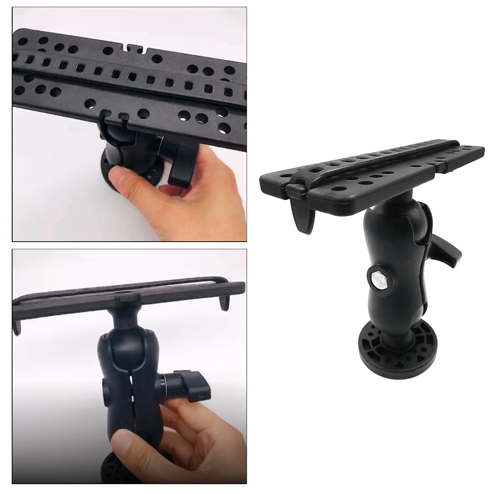 1 Piece Ball Mount with Fish Finder and Universal Base Plate Kayak Boat Accessories