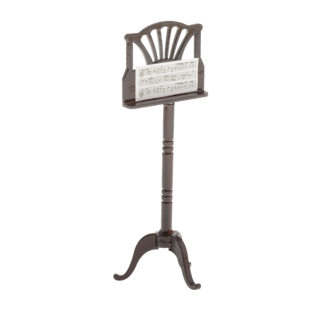 1/6 Miniature Sheet Music Stand, Musical Instrument for Room Accessories