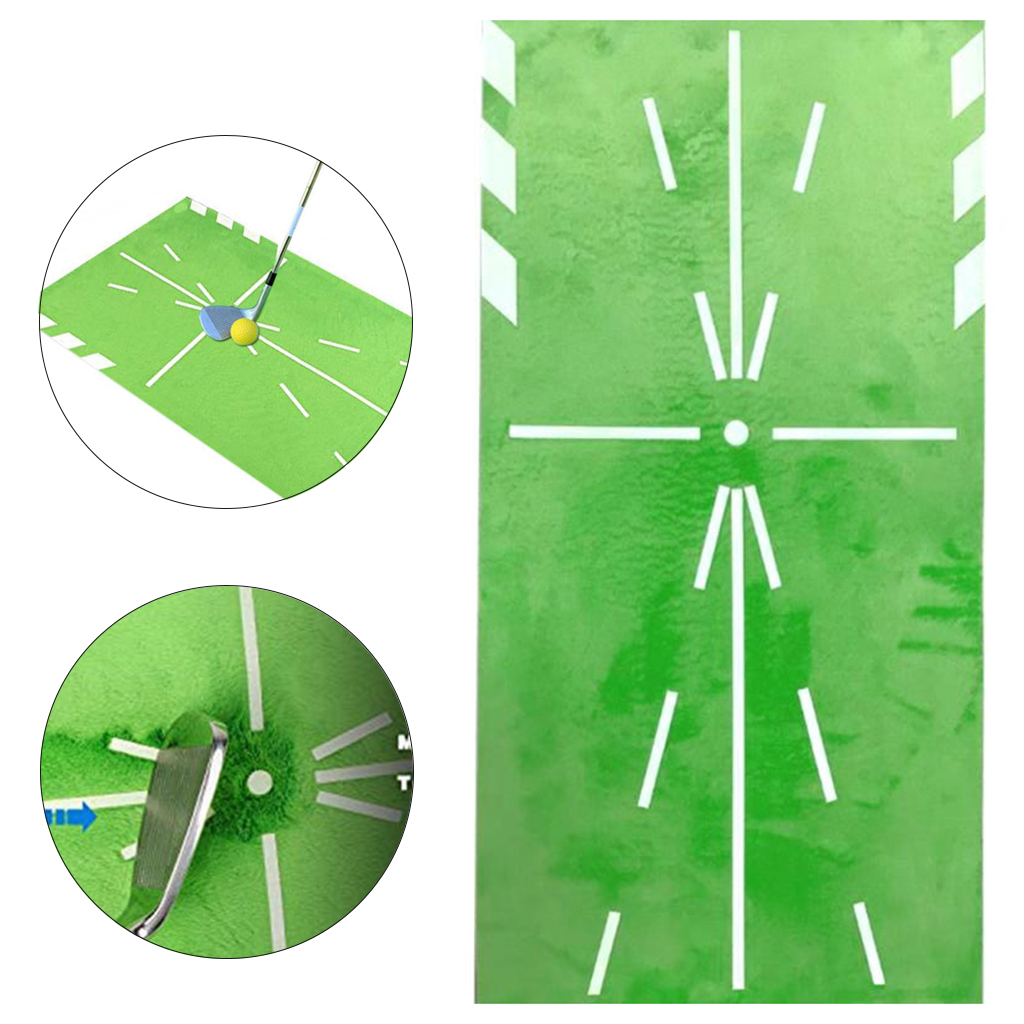 Golf Training Mat Anti- Mini Home Office Swing Practice Rug Traces Pad
