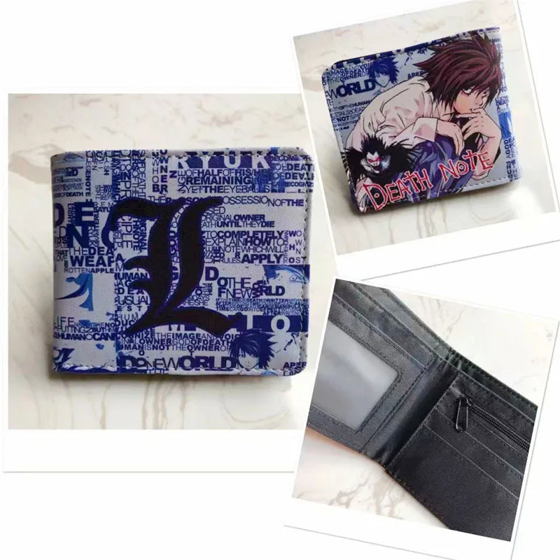 Anime DEATH NOTE L Lawliet Ryuk Wallet Young Men and Women Short